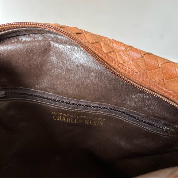 Italian Woven Leather Crossbody Bag - Picture 8 of 9